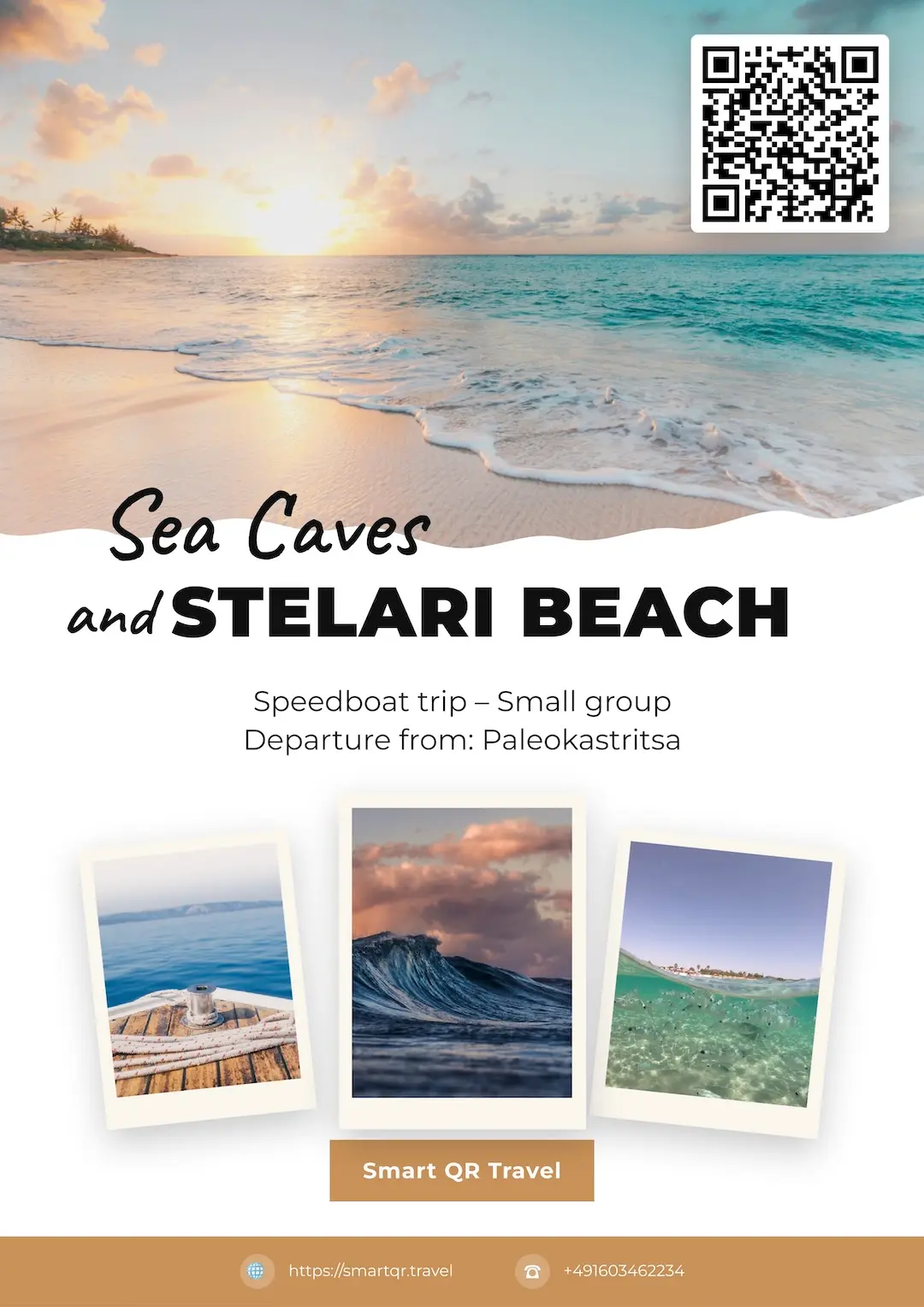 Tourist Scan — Sea Caves Tour poster